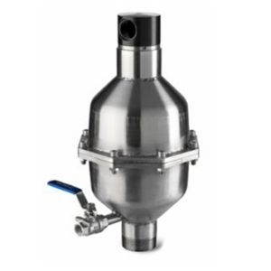 Raw water combination air valve for industry and aggressive environments